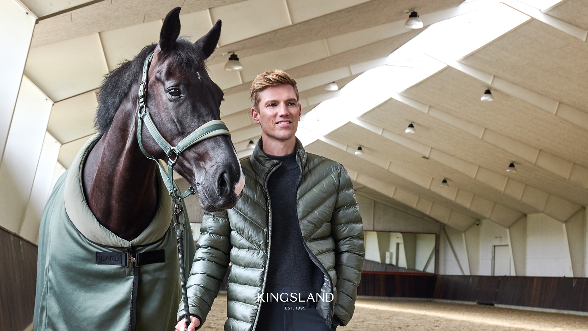 Kingsland story case fashion green jacket for riding horse
