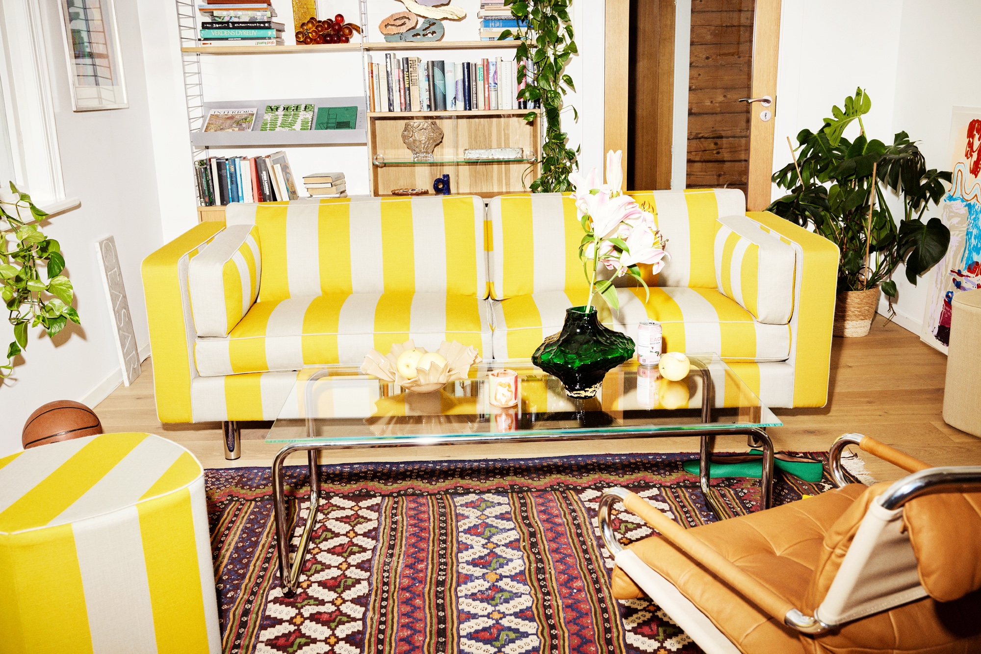 Matre story case furniture yellow sofa