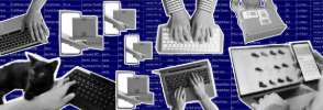 hands on keyboards